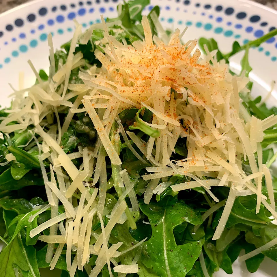 Argula salad w lemon mustard dill dressing|kayoさん