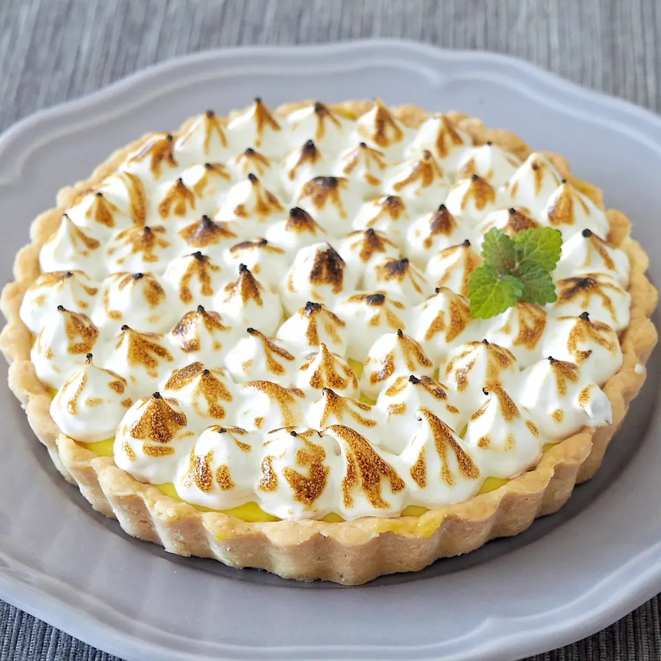 Vegan lemon meringue tart|Misstyさん
