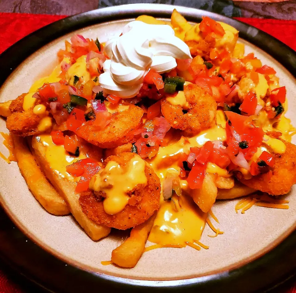 Snapdishの料理写真:Keke Braggs's dish Shrimp Nacho Fries |Kekeさん