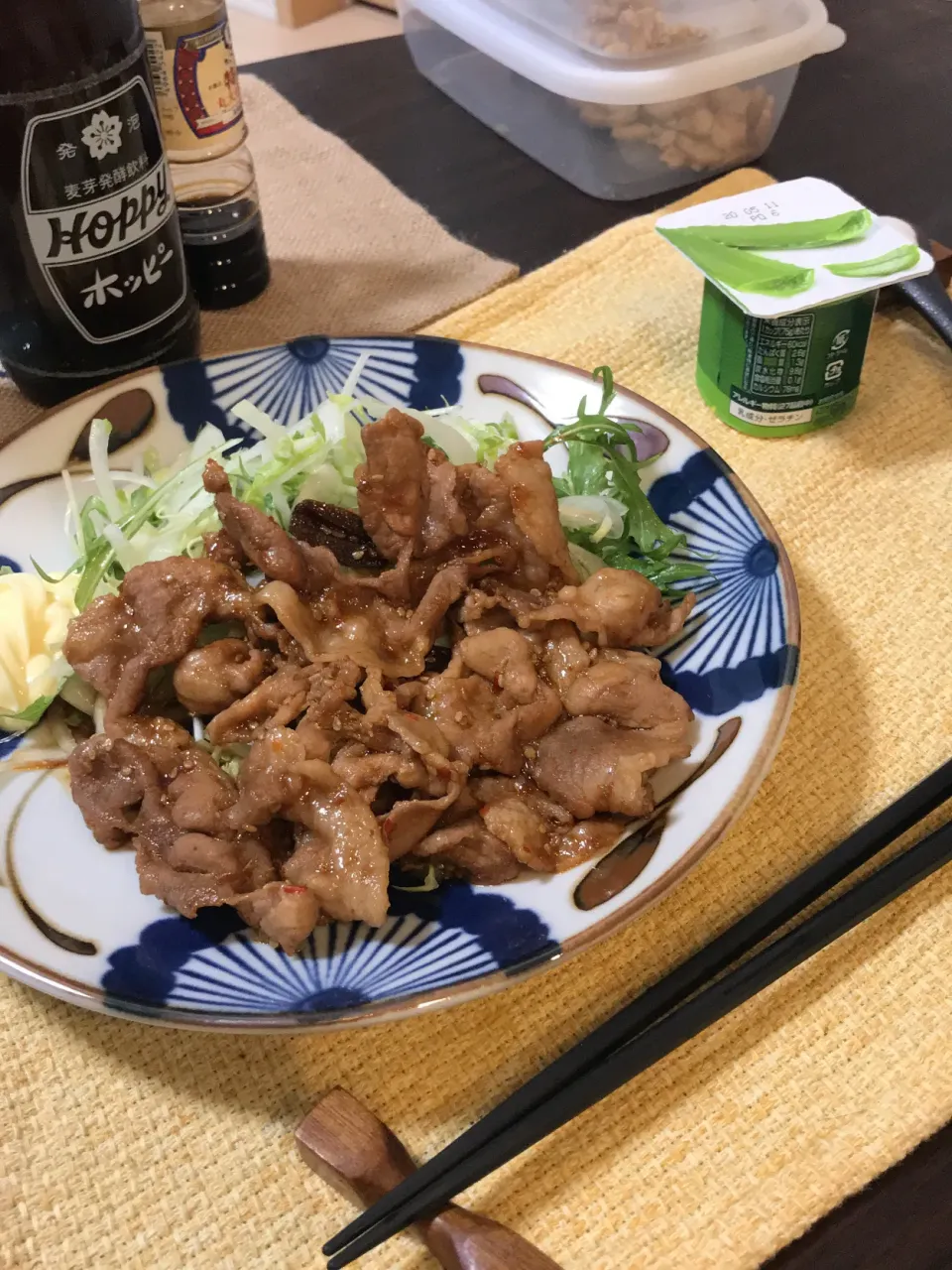 豚肉の焼肉のタレ炒め|くろさん