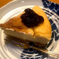 NYチーズケーキ　自作ラズベリーソース|maki_manzanaさん