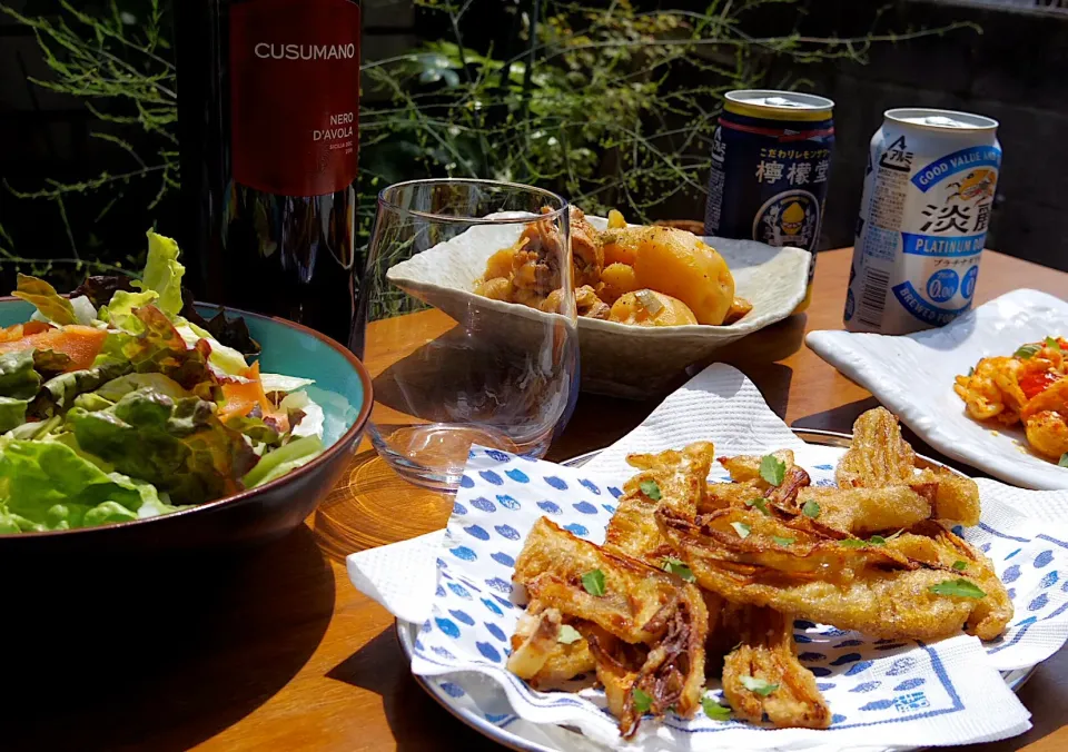 ウッドデッキで、昼飲み🍻|@chieko_tanabe_さん