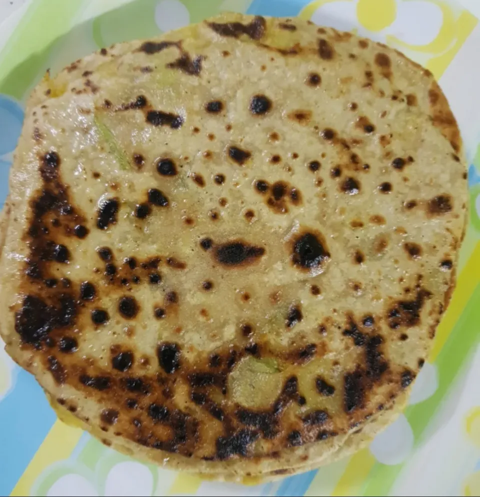 indian bread stuffed potatoes (paratha)|patcookingfeverパットさん