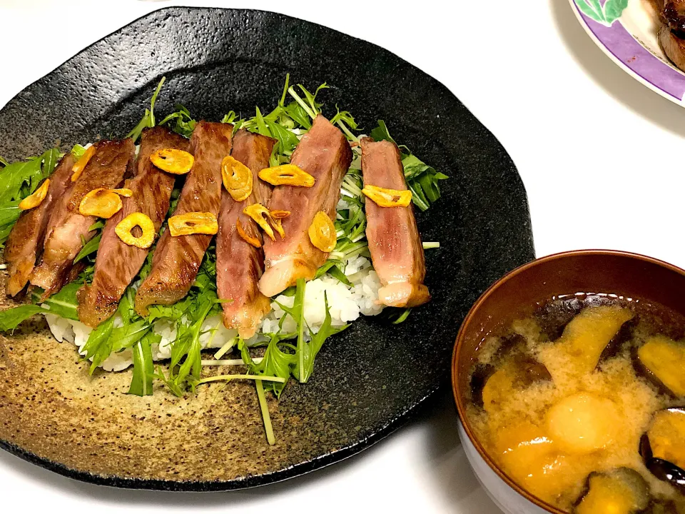 長崎から黒毛和牛Ａ５ランク・ステーキ丼|えみさん