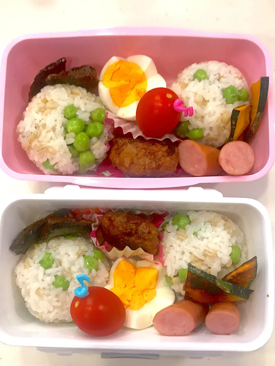 採れたてえんどうで✨豆ごはん✨のお弁当😘|Michiko Okamotoさん