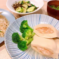 Snapdishの料理写真:お出汁が美味しい☆高野豆腐のえび詰め|ブリットさん