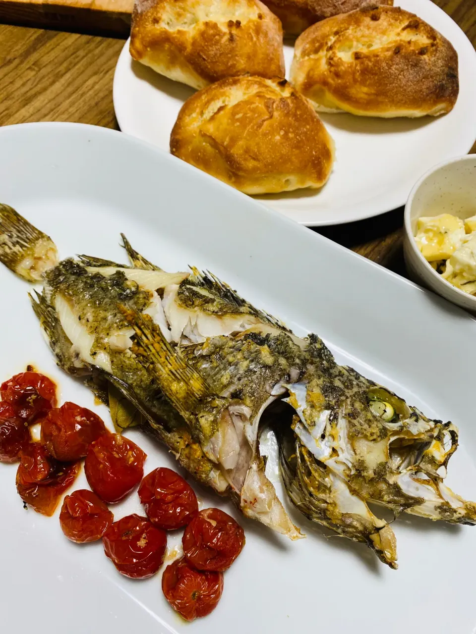 ソイメバルの香草とパルメジャーノレッジャーノのオーブン焼き|Tedさん