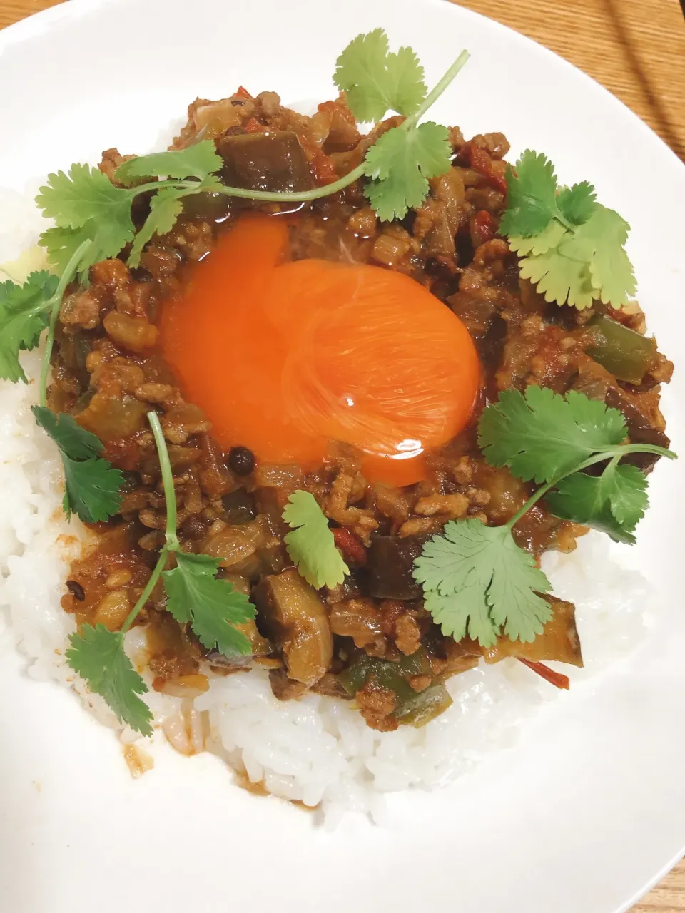 茄子とピーマンのキーマカレー^ ^|道場Rock三郎さん