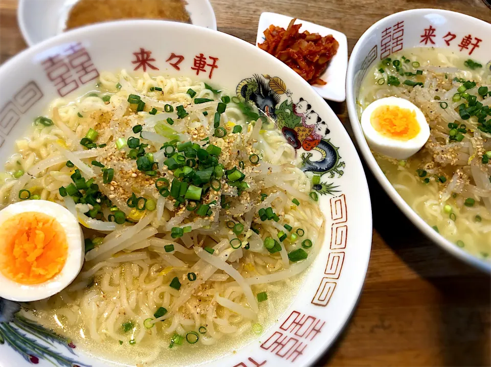 うちランチは麺率高い！サッポロ一番塩ラーメン|じゅんさんさん