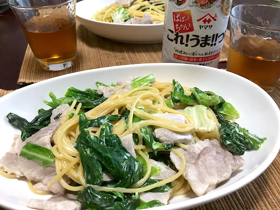 Snapdishの料理写真:ぱぱっとちゃんとこれ！うま‼︎つゆでパスタ|kyokoさん