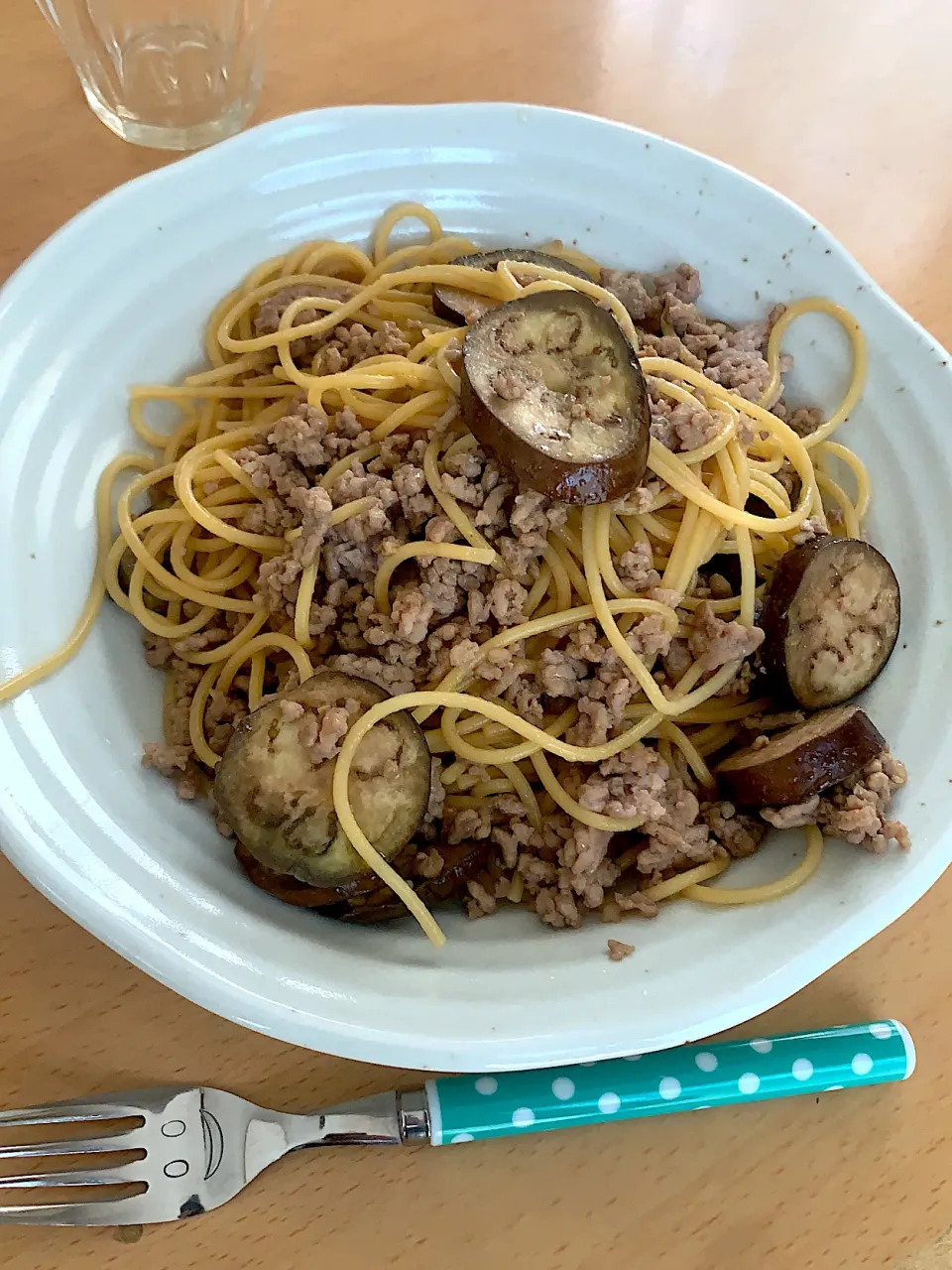 なすとひき肉のバター醤油パスタ|G0MAさん