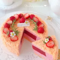 いちごムースケーキ🍓