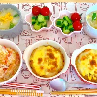 Snapdishの料理写真:かぼちゃグラタン|さなさん