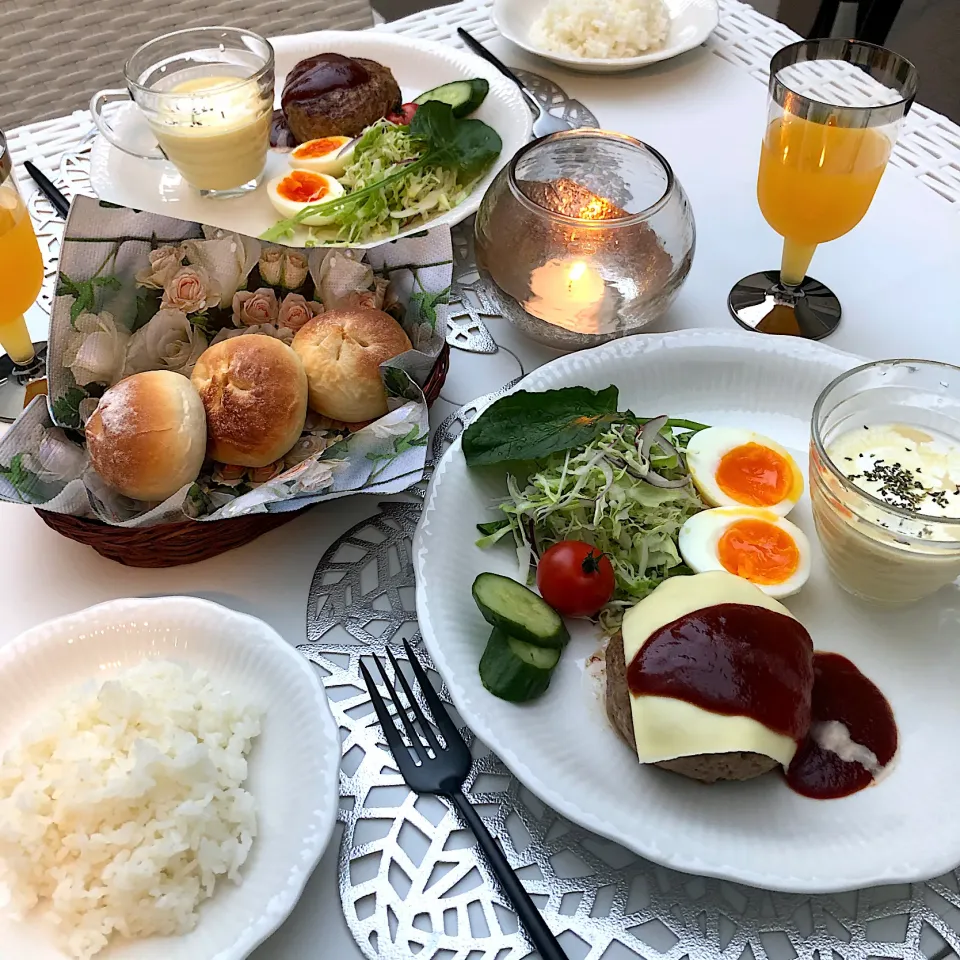 Snapdishの料理写真:お家ガーデンレストラン🍽|AKUBI*:ஐ(●˘͈ ᵕ˘͈)さん