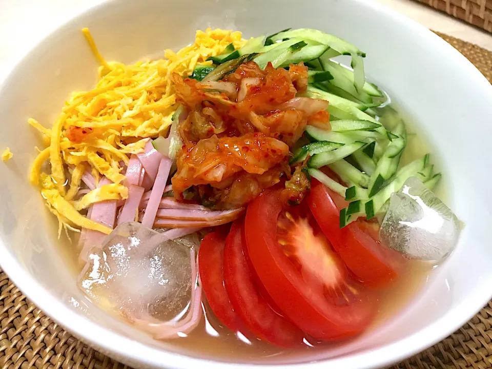 今日は暑い！子供は冷やし中華私は冷麺☆具が冷やし中華？|マム🌹Japanese momさん