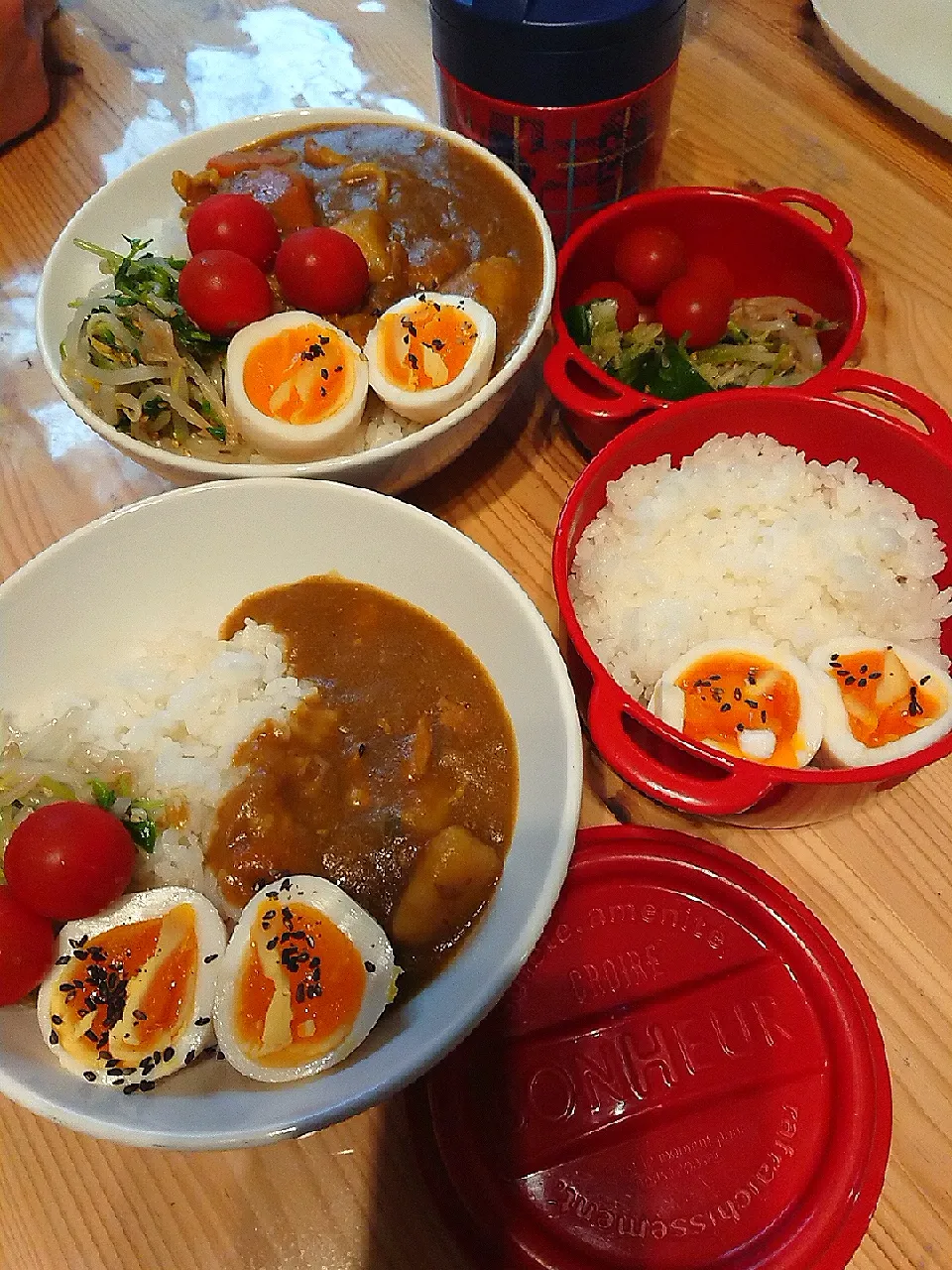 2020.5.12 置き丼🍚&自分弁当🍱|あずきラテさん