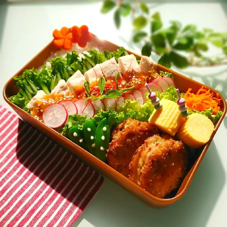 Snapdishの料理写真:棒々鶏弁当|りょこさん