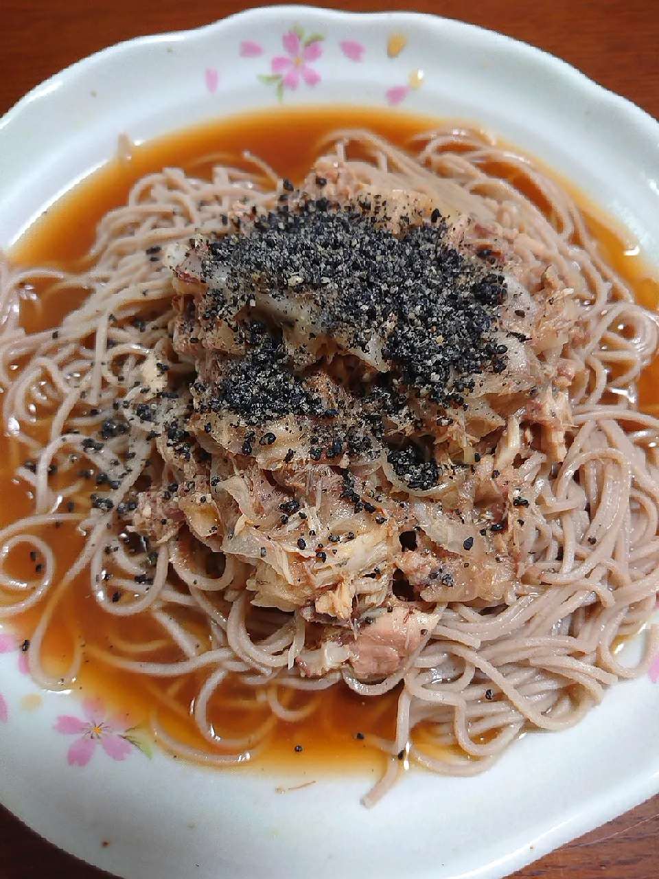 鯖缶冷やし蕎麦|ぱやさん