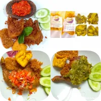 Ayam bumbu lengkuas Sambel terasi
Ayam Sambel Matah
Ayam Sambel Ijo
Ayam Ungkep Bumbu Lengkuas dan Bumbu Kuning|Doriany Siregarさん