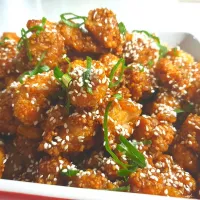 Snapdishの料理写真:Honey soy popcorn chicken|Luke Smithさん