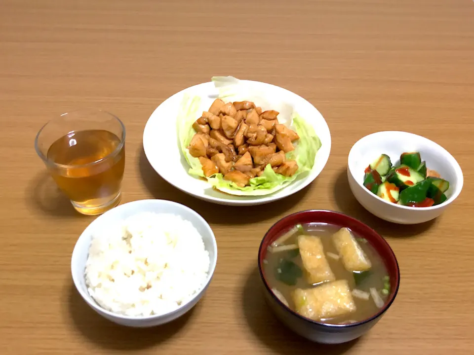 鳥の照りマヨ定食|ハギさん