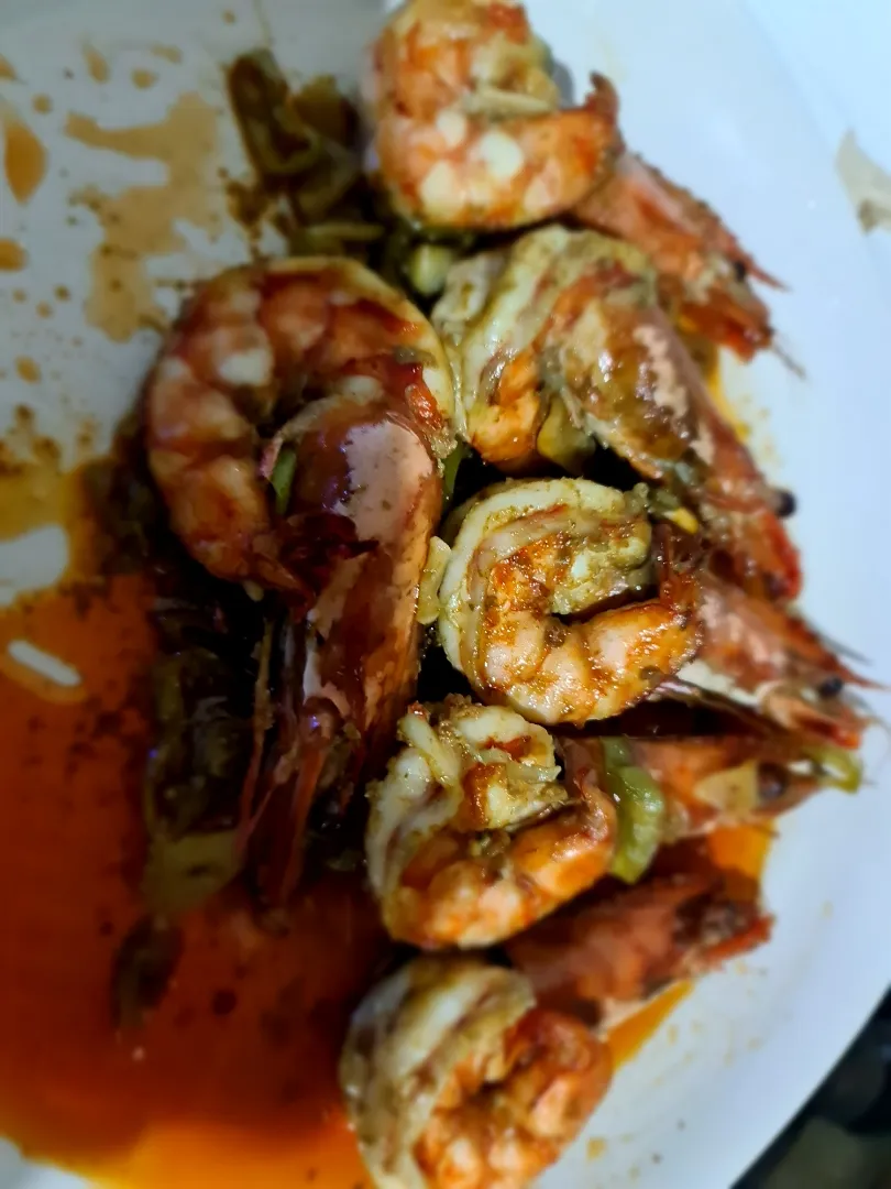 my homemade tiger prawn gambas|Yoj Eirrem Losさん