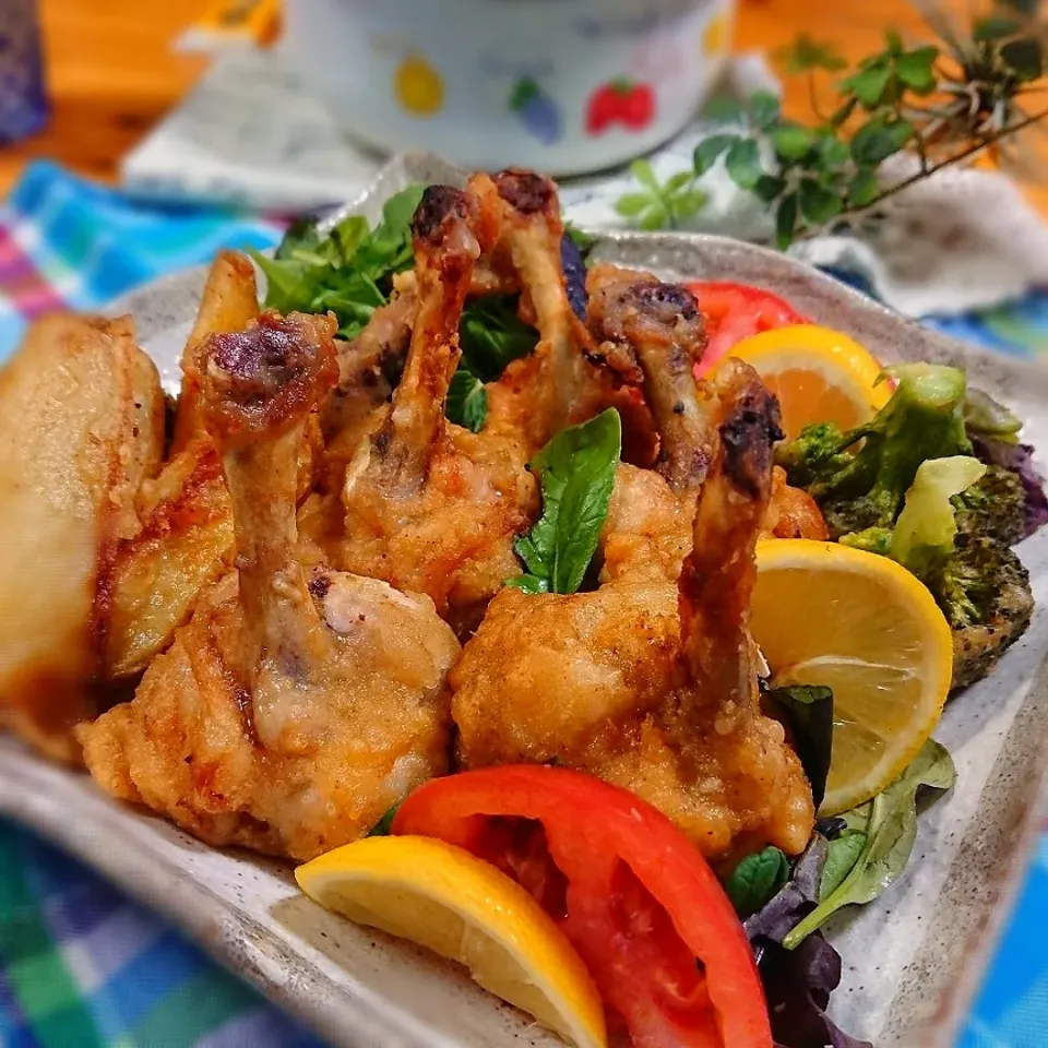 マダム とんちんさんの料理 ひとみんΨ(*´∀｀)Ψさんの料理 天ぷら粉でフライドチキン🐔|とまと🍅さん