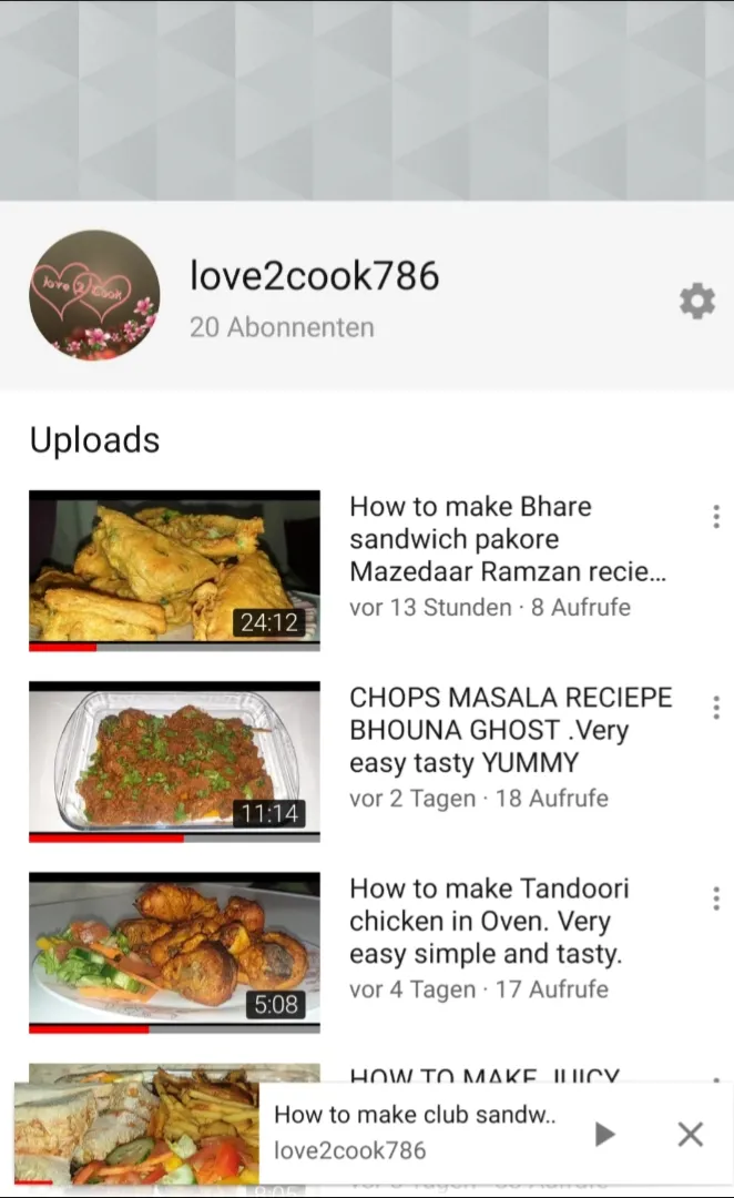 love2cook786 channel on youtube|love2cook786さん