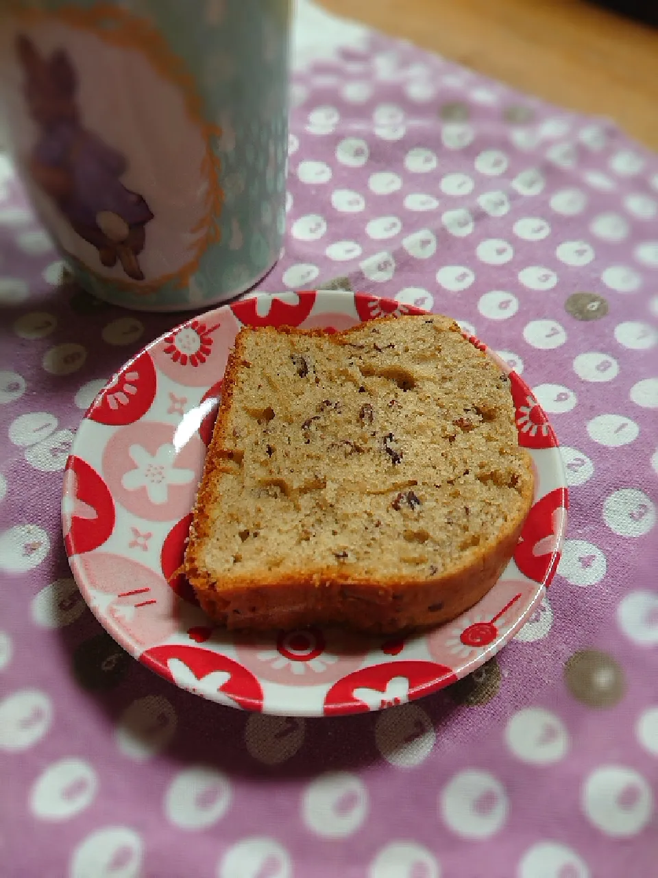 Snapdishの料理写真:あんこのパウンドケーキ|ゆずうさぎさん