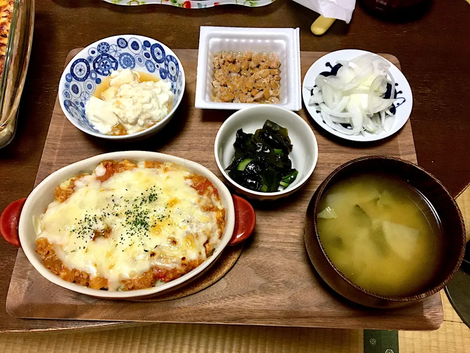 マッシュポテト&ミートソースの焼きチーズのご飯|みよさん