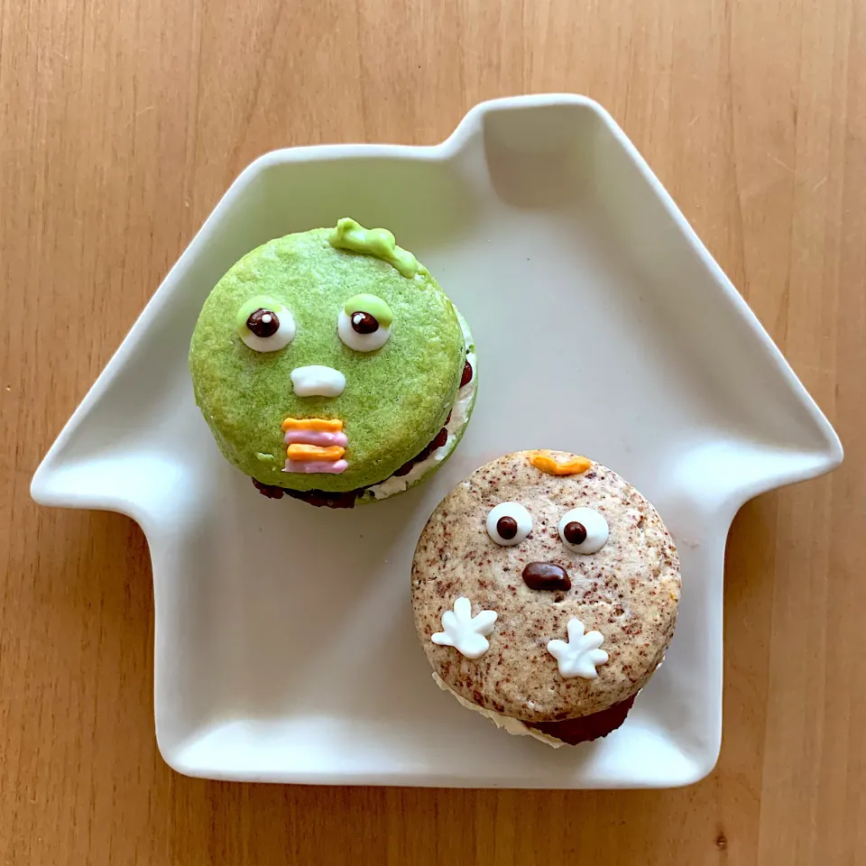 Snapdishの料理写真:ムックとガチャピンのスコーン|jarinkoさん