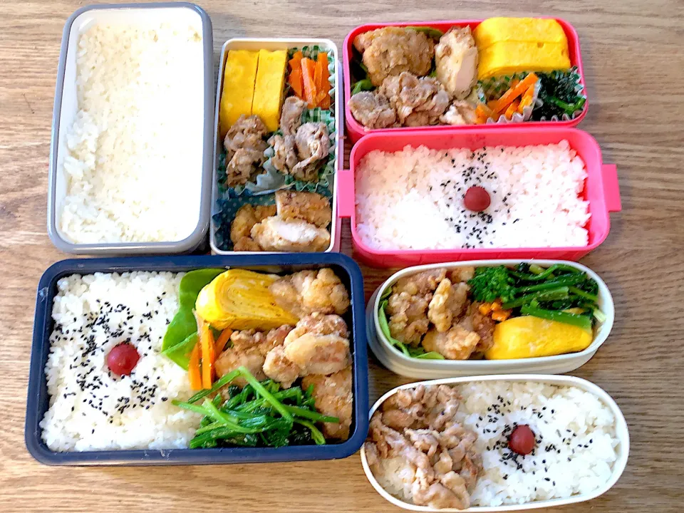 【43日目】パパが作るおうち弁当4人前|パパのつくりおき弁当（つく弁）さん