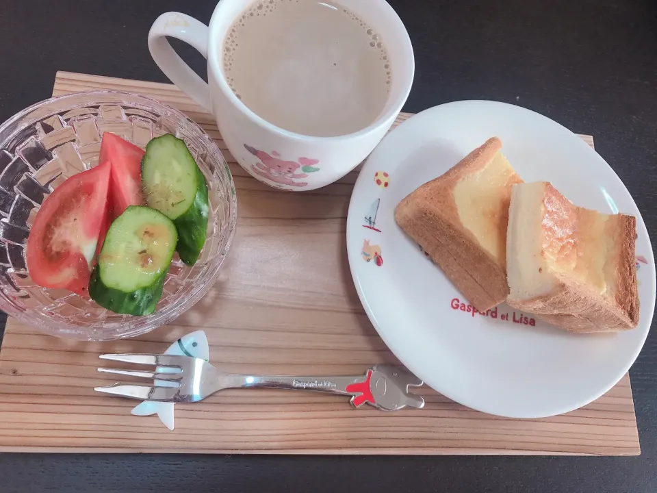 Snapdishの料理写真:バスクチーズケーキトースト|Aimyさん