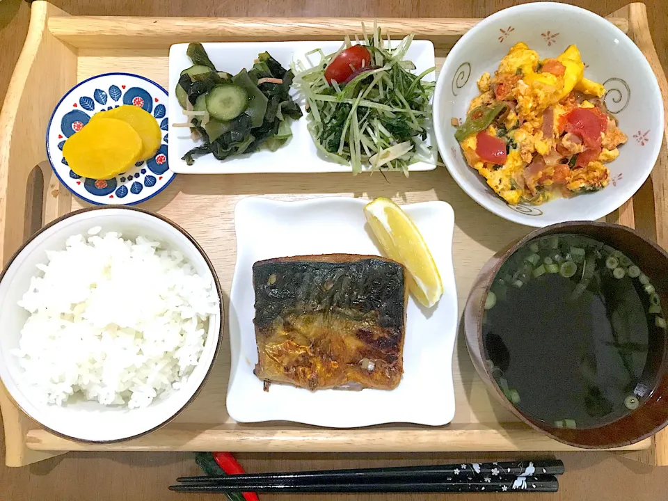 塩サバ定食|ゆうかさんさん