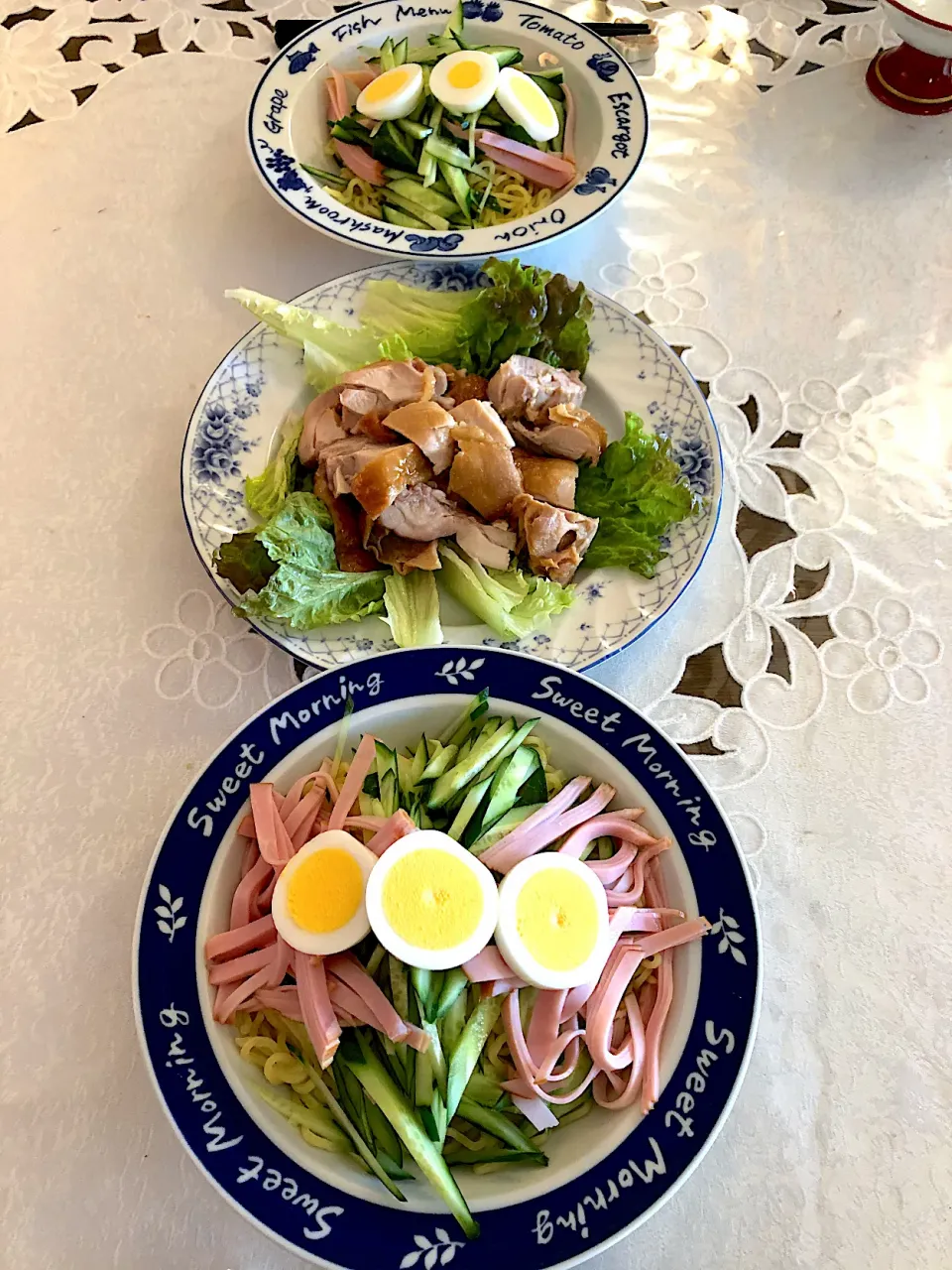 冷やしラーメンと、鶏照り焼き|Yukie  Toriseさん