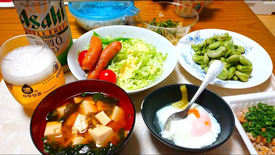 5/13夕食ただいま～🏠
お疲れさまの家飲み✨🍻🎶|卯月さん