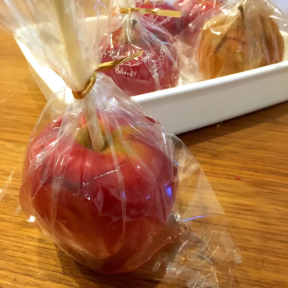 りんご飴🍎完成|くろあおさん