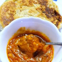 My Breakfast Roti Paratha with potato curry|Jenniferさん