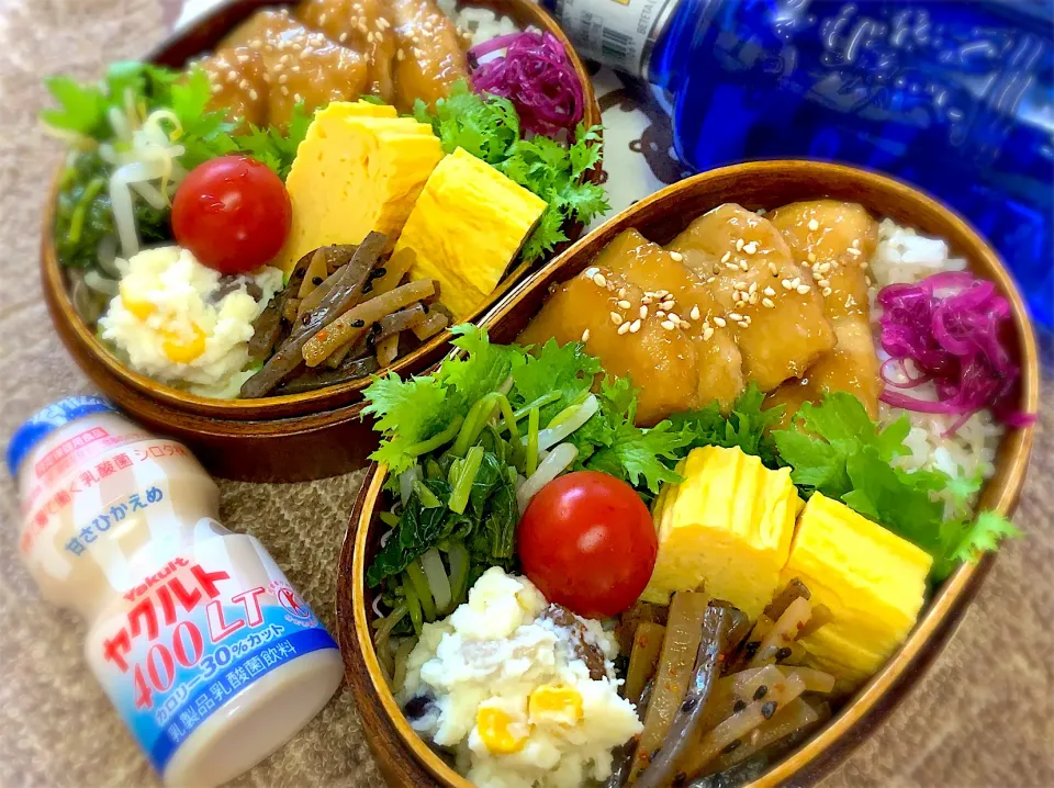 Snapdishの料理写真:今日の夫婦弁⁽⁽ ◟(灬 ˊωˋ 灬)◞ ⁾⁾💕|桃実さん