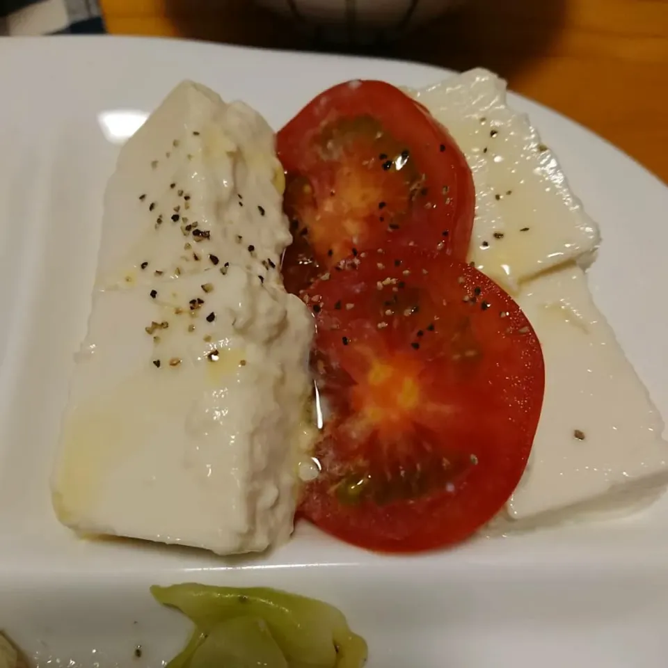 塩麹豆腐とトマトのカプレーゼ|まりさん