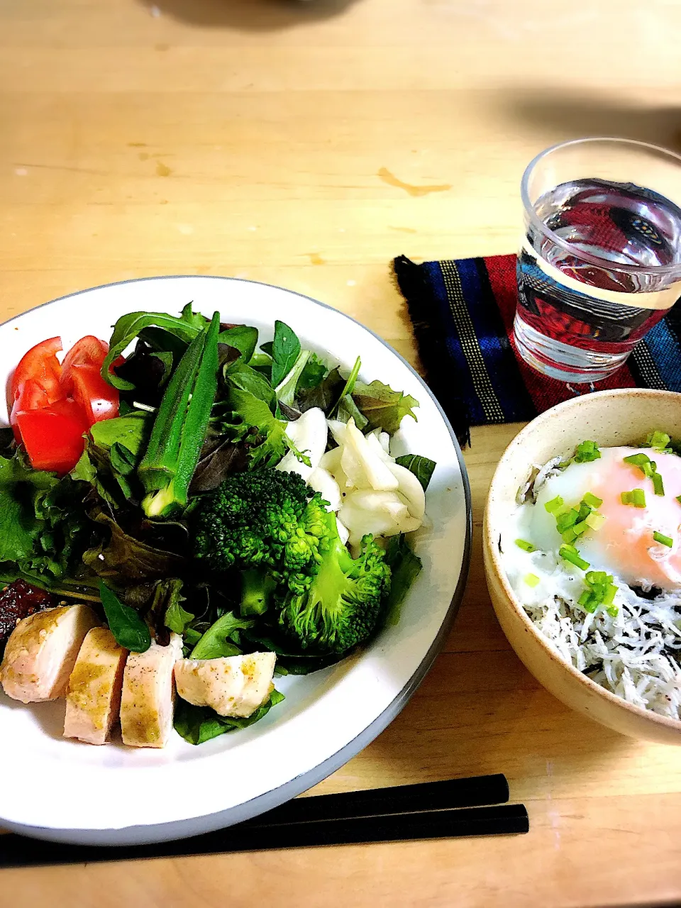 SALADA💛LUNCH しらすご飯温玉のっけ"5/14|yumiさん