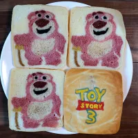 Snapdishの料理写真:Toystory3 ロッツォの食パンを焼きました