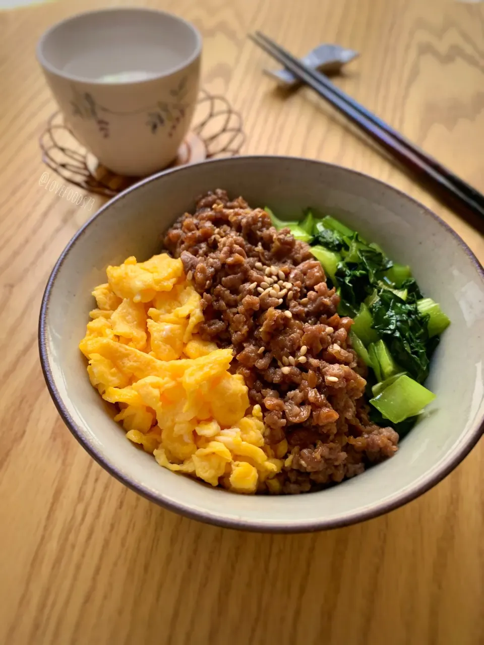 フライパン一つ！簡単納豆そぼろ三色丼|Moanafoods73さん