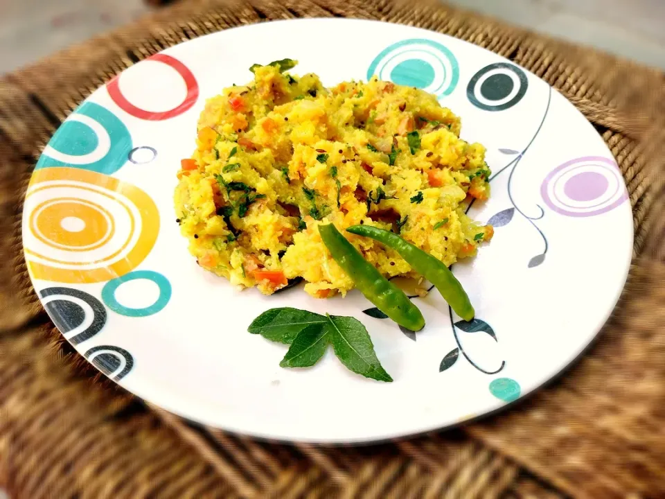 vegetable upma🥰|Aditi Chauhanさん