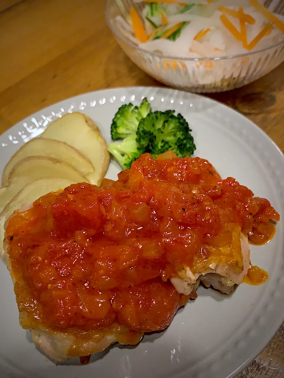 Snapdishの料理写真:5/14献立✾チキンステーキ|AIさん