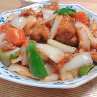 大豆のお肉で酢豚