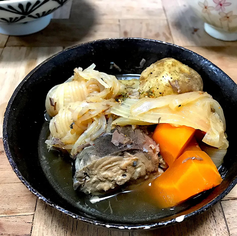 サバ缶と新じゃがの煮物|ぶーちゃんさん