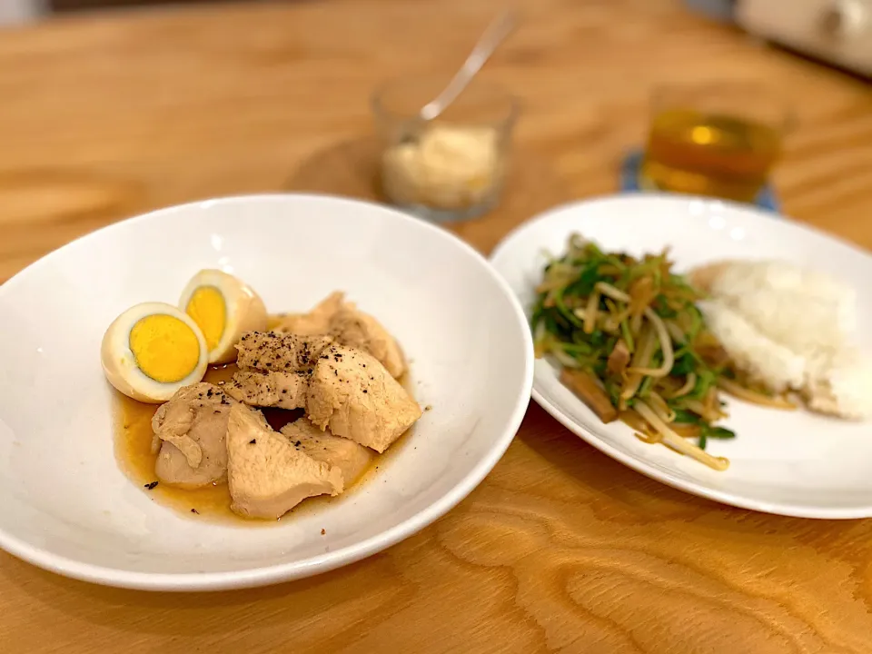 炊飯器でやわらか鶏ムネ肉♡タンパク質レシピ|＊hana＊さん