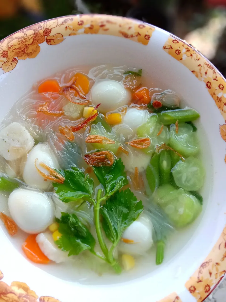 sup oyong telur puyuh|Inka Purnamasariさん