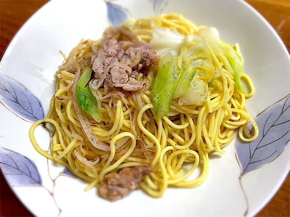 シンプル塩焼きそば|名状しがたいゴミムシのようなものさん